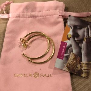 Sheila Fajl - 18K Brushed Gold Perfect Hoops